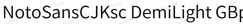 NotoSansCJKsc DemiLight GBpc EUC H字体转换